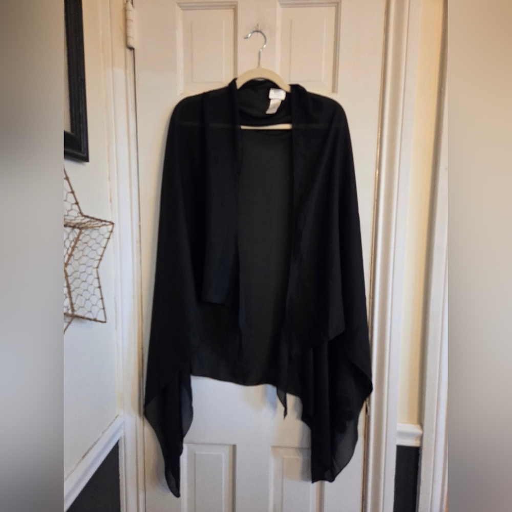 Dotti Elegant Black Shawl Wrap